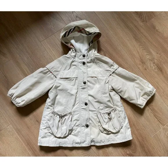 Authentic Burberry Kid's Lined Rain Coat - Picture 2 of 4